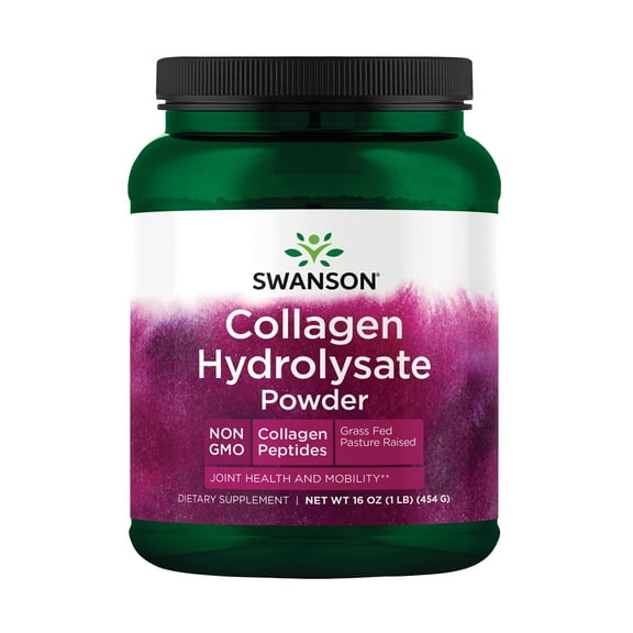 Swanson Collagen Hydrolysate Powder - Collagen Peptides 16 oz Pwdr