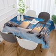thumbnail image 5 of BZSMCE Square Tablecloth Candles Pattern Tableclothes, 5 of 9