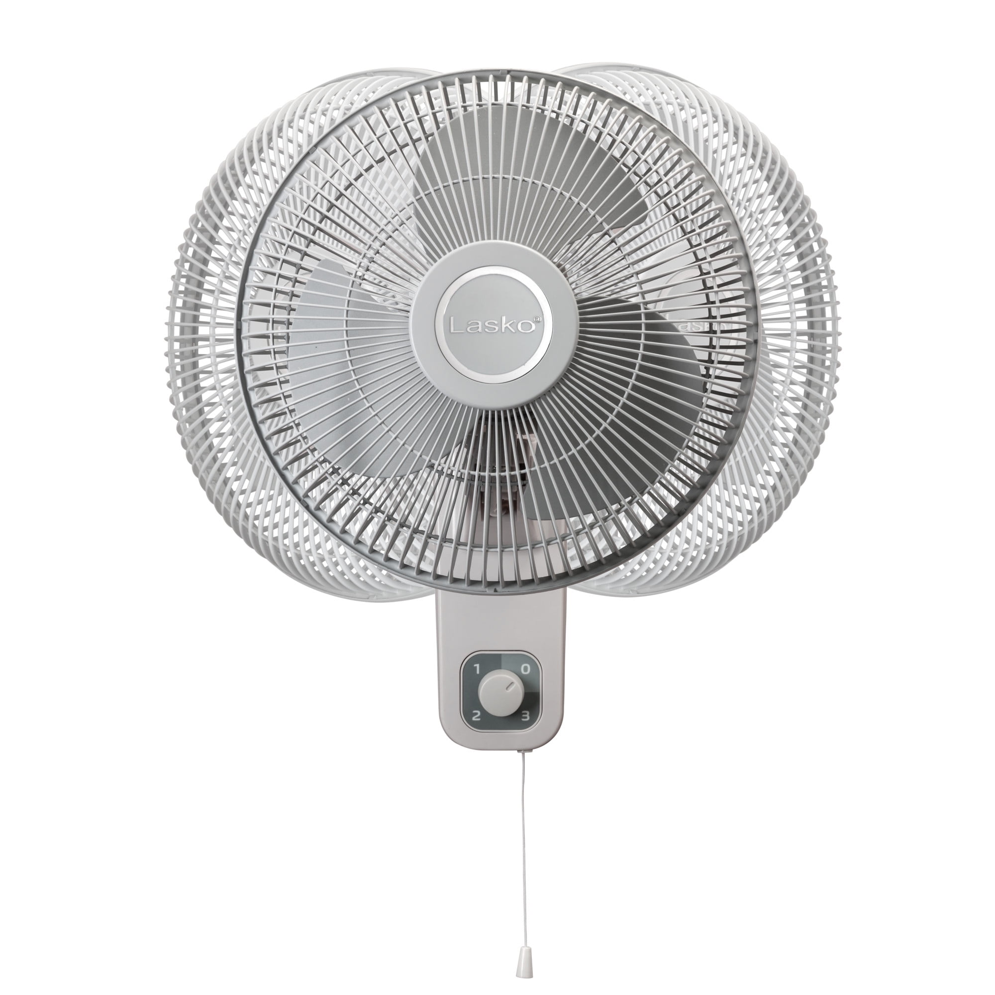 Lasko 12" Oscillating Wall mount Fan with Anti-Rust Grills, White, M12900