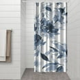 thumbnail image 3 of Waterproof Pioneer Shower Curtain 36x72 Inch Polyester Unique Colorful Floral Shower Curtain for Bathroom Hotel Home Decor with 7 Plastic Hooks, 3 of 4