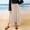 Beige, variant on Womens Long Maxi Skirts Drawstring Waist Long Skirt Elastic Waist Flutter Skirt Asymmetrical Solid Color Skirt