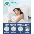 thumbnail image 5 of Aship Arc-Chill Cooling Pillow Cases, Q-Max >0.45 Jade-Infused Dual-Sided Summer Cooling Pillowcase, Smoother Skin & Frizz-Free Hair, Hidden Zipper, Machine Washable, Queen 20''x30'', 2 Pack White, 5 of 8