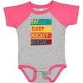 thumbnail image 3 of Inktastic Ice Hockey Eat Sleep Hockey Repeat Boys or Girls Baby Bodysuit, 3 of 5