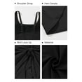 thumbnail image 6 of SHEWIN One Piece Swimsuit for Women Tummy Control Swim Dresses Skirt Tie Knot Swimdress Bathing Suit Black, 6 of 9