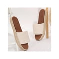 thumbnail image 3 of Women's Sandals Bohemian Open Toe Flat Beach Slide Comfortable Footwear, 3 of 10