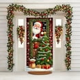 thumbnail image 5 of Hometravel Christmas Door Cover Curtain, Santa Claus Pattern Fabric Door Decoration, 35x72 Inch Festive Wall Hanging for Party, Holiday Home Decor, 5 of 6