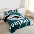 thumbnail image 3 of jejeloiu Football Games Twin Comforter Sets,American Sport City Bedding Set For Ball Gamer Reversible 2 Pieces, 3 of 8