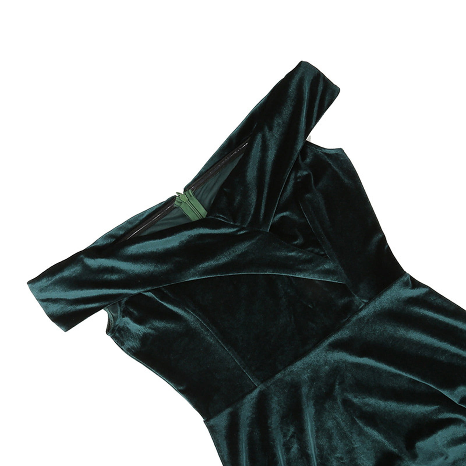 madewell green velvet dress Current Mood Velvet Wrap Dress main image 1