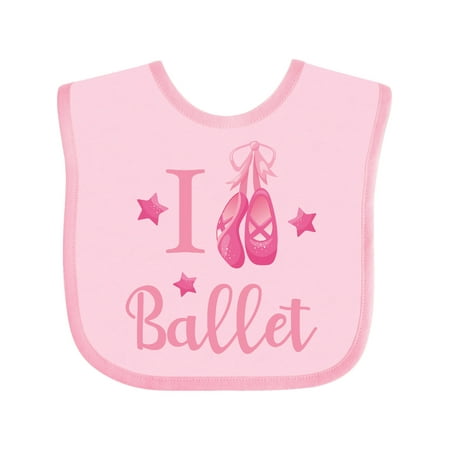 

Inktastic I Love Ballet Gift Baby Girl Bib