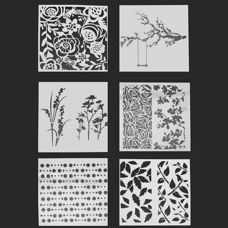 - Flower Polka Dot Pattern Layering Scrapbooking Painting Stencils Template Craft,dot color