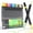 Black Barrel-24 Colors, variant on JusArt 60 Colors Dual Tip Acrylic Paint Pens Markers, Brush and Fine Tip, Premium Paint Pens for Wood, Canvas, Egg, Stone, Fabric, Rocks, Metal, Glass, Ceramic, DIY Crafts Making Art Supplies Gifts