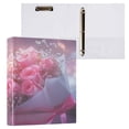 thumbnail image 3 of Ring Binders Pink Roses Bouquet with Lights Presentation1.5-inch, Slant Ring One-Touch, 3 of 9