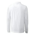 thumbnail image 3 of Men's Cutter & Buck White Minnesota United FC Advantage Eco Tri-Blend Pique Long Sleeve Polo, 3 of 3