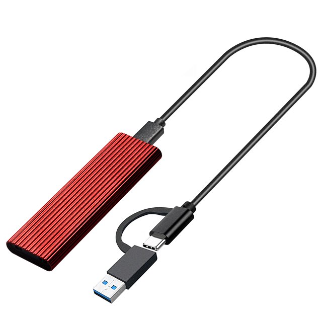 Caja de disco duro Irfora Caja de disco duro M.2 NVME / SATA Transmisión de alta velocidad de 10 Gbps de protocolo dual con OTG para SSD M.2 Irfora Caja de disco duro