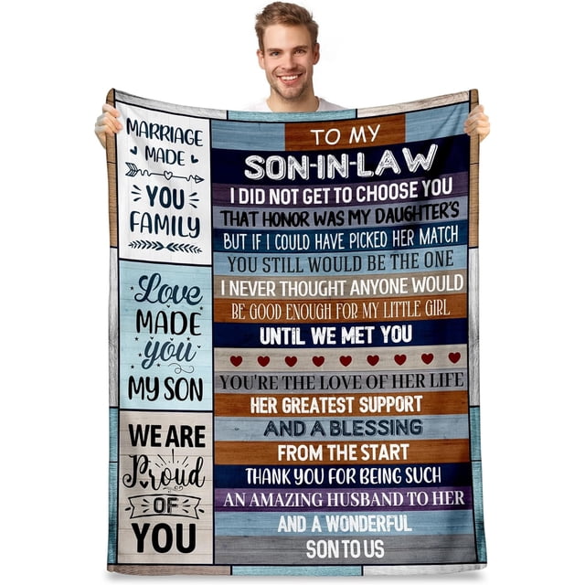 LHSHID Birthday Gifts for Dad Blanket Flannel Soft and Comfortable Anti static Bed Sofa Blanket 50x60in