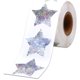 thumbnail image 1 of 1000 pegatinas de regalo con flash láser blanco - forma de estrella, 1 of 5
