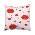 thumbnail image 1 of Funda de Almohada ABPHQTO de Belleza y Maquillaje Hermosos Labios Rojos Estilo Pop 45x45 cm, 1 of 1