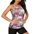 thumbnail image 2 of Gaeub Orchids Flowers Women's Workout Tank Tops Lightweight Sleeveless Shirts for Women for Athletic Running Tennis Yoga - Large, 2 of 9