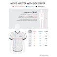 thumbnail image 6 of Hat and Beyond Men's Hipster Designer Brand Colored Short Sleeve Side Zipper T Shirt, 6 of 6