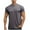Dark Gray, variant on Lightweight Short Sleeve T-Shirt for Men Quick Dry Workout Running Shirts Crewneck Solid T Shirt Summer Sports Tees