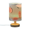 thumbnail image 2 of Hedgehog and Leaves Table Lamp USB Bedside Desk Nightstand Lamp Printed Gifts Small Lamp Wood Base for Bedroom Living Room Kids Room College Dorm, 2 of 7