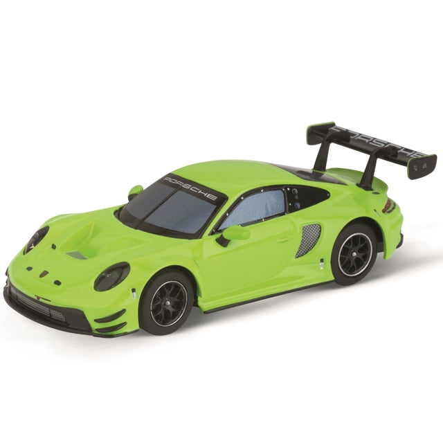 Coche de carreras híbrido Toy Carrera Porsche 911 GT3 R verde ácido 1:50