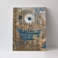 thumbnail image 5 of Rustic Farmhouse Daisy Canvas Wall Art Bathroom Decor Brown Blue Daisy In Bathtub Print Paintings Flower Bathtube Picture Modern Home Daisy Artwork Decor for Bathroom Framed Ready to Hang 12x16 Inch, 5 of 6