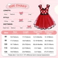 thumbnail image 2 of Jurebecia Princess Costumee Baby Fancy Dress up Princess Bowknot Tutu Tulle Xmas Cosplay Cute Birthday Party Outfits 100 cm 2-3 Years, 2 of 23