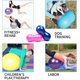 thumbnail image 2 of InnotechSC Pelota en forma de Maní Antiestallido para Parto, Fisioterapia, Fortalecimiento del Tronco, Asientos Flexibles, Aptitud Física para Hogar y Gimnasio, Asiento Sensorial (Incluye Bomba), 2 of 6