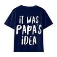 thumbnail image 2 of Short Sleeve Going Out Tops Shirts for Girls Blue Girls' T Shirt Cute Print Top 100 To 160 Cotton Clothes Round Neck Children's Funny Casual, 2 of 9