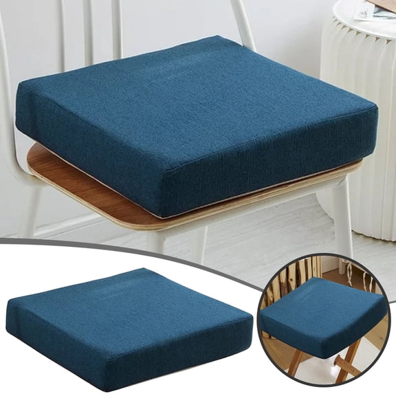 Chair Seat Cushion 16x16x2 Inch High Density Sponge Square Thick Non Slip Pads for Kitchen Dining Chairs Car Seats Booster Cushion Comfort and Back 15.8x15.8in home decor