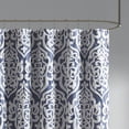 thumbnail image 2 of Dovelina Jacquard Shower Curtain, 72" x 72", Silver, Cotton, 2 of 5