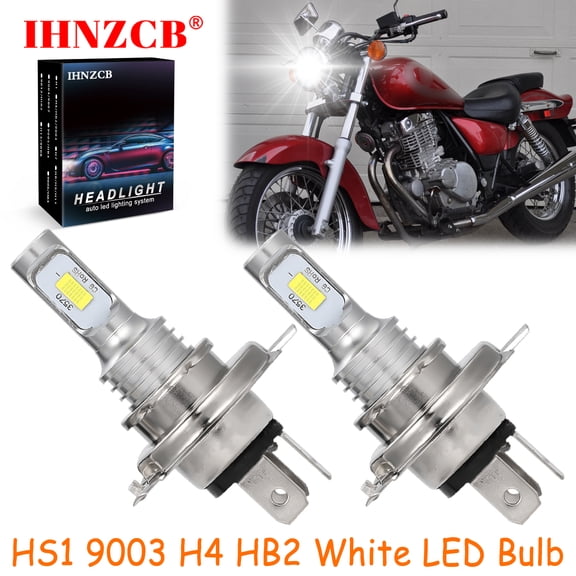 IHNZCB for Suzuki GZ250 GW250 RF600/R RF900R - 2X HS1 9003 H4 HB2 LED Headlights Bulb 50W White YTB,Motorcycle Light,Y93