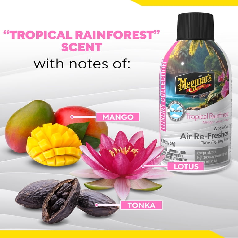 Meguiar's Whole Car Air Re-Fresher, Tropical Rainforest, 2 oz photo 3