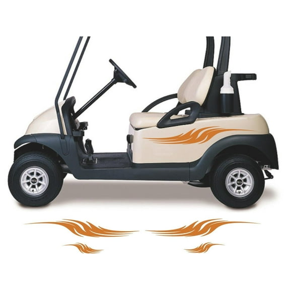 Golf Cart Decals Accessories Go Kart Stickers Tribal Flames Stripes GC69