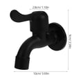 thumbnail image 2 of OULII Metal Water Tap Faucet Stainless Steel Black Kitchen Use 1Pack, 2 of 8