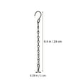 NUOLUX 5pcs 24cm Iron Hanging Hook Chain Garden Plant Hanger Hanging Basket Chain