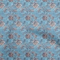 thumbnail image 1 of oneOone Georgette Viscose Medium Blue Fabric Batik Dress Material Fabric Print Fabric By The Yard 42 Inch Wide, 1 of 1