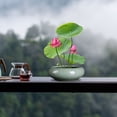 thumbnail image 4 of Creative Bonsai Potted Flower Pot Ice Crack Pattern Ceramic Glazed Plant Pots Succulent Planter Bowl Vintage Flower Pots Cactus Bonsai Pots Indoor Plant Containers Home Office Decor Cylinder Planter, 4 of 7