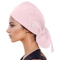thumbnail image 1 of Baseball Caps for Men and Women with Sweatband and Buttoned Scrub Bouffant Design Hat for Use, 1 of 3