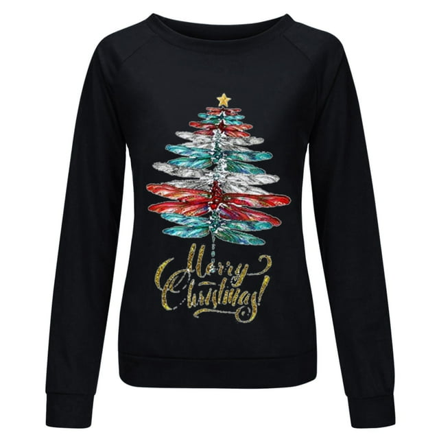 Birdeem 2020 Mode Automne Nouveau Produit Chandail Col Rond Imprimé Arbre de Noël