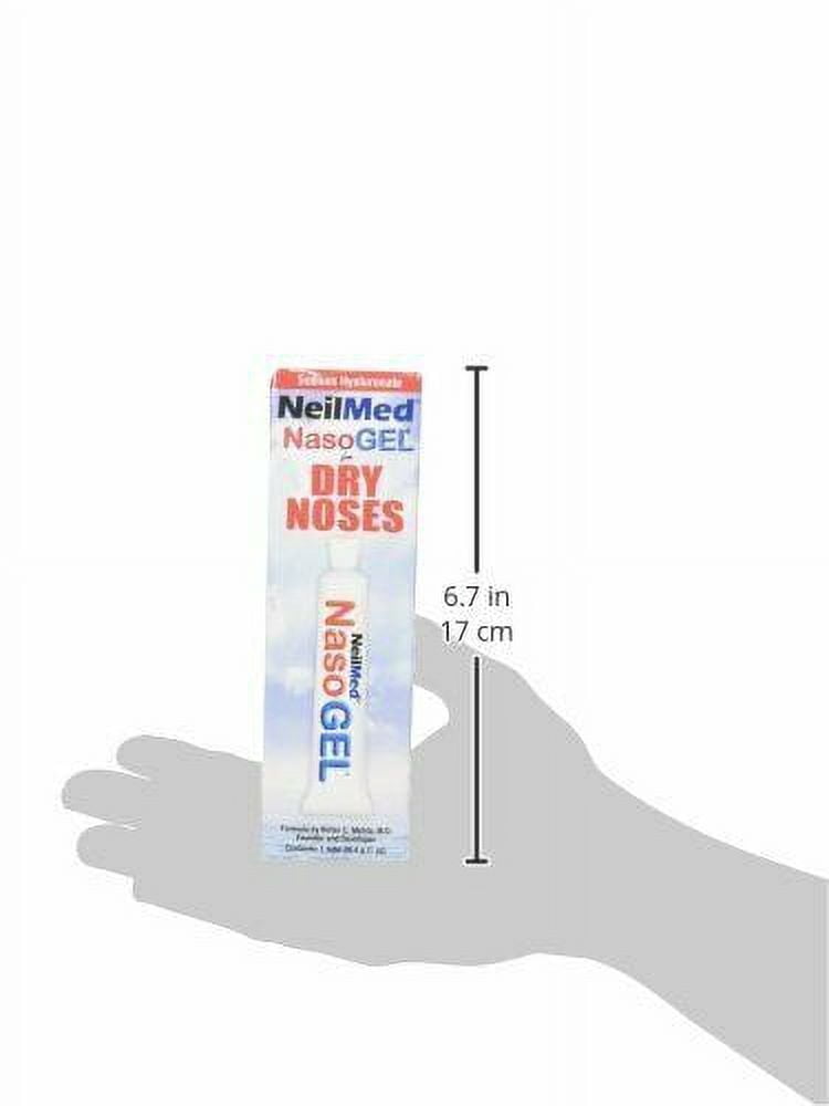 NeilMed Nasoge Drug-Free Salinel Drip Free Dry Nose Gel, 1oz, 6-Pack