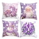 thumbnail image 1 of Cubiertas de Almohada de Navidad Conjunto de 4 Cubiertas de Almohada de Lanzamiento de Navidad 17.7x17.7 Pulgadas Cubiertas de Almohada de Lanzamiento Decorativas Tela Suave Cremallera Oculta Decoraci, 1 of 8