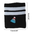 thumbnail image 4 of Unique Bargains 1 Pc Breathable Wristbands Comfortable Sports Wristband Badminton Black White, 4 of 6