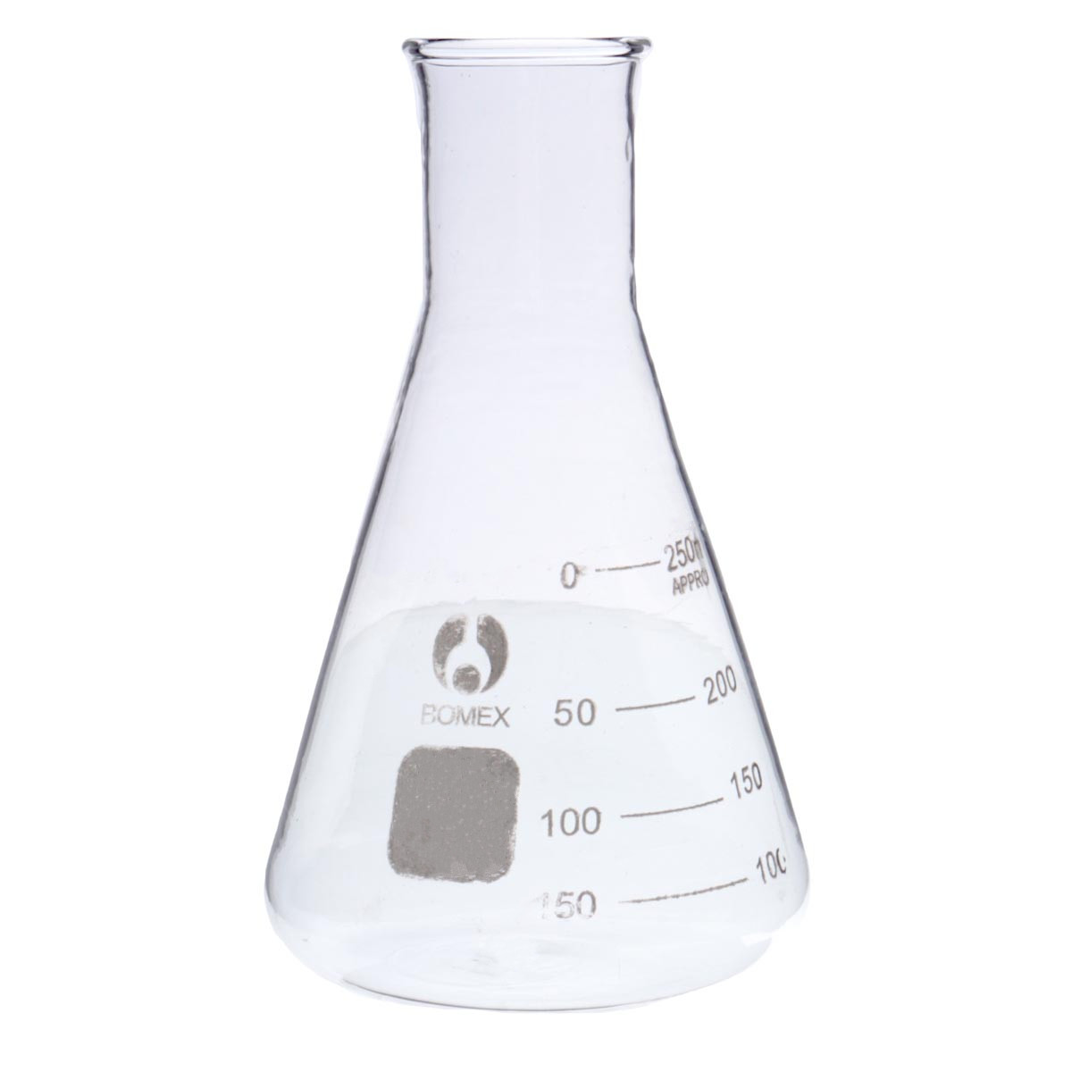 250mL Glass Lab Heavy Duty Conical Erlenmeyer Flask Transparent Flask