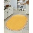 thumbnail image 4 of Unique Loom Braided Jute Collection Area Rug - Goa (3' 3" x 5' 1" Oval Yellow/Natural), 4 of 6