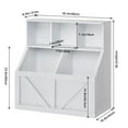 thumbnail image 2 of QinaQin Librero organizador infantil para juguetes y libros, mueble blanco para toddler, guardería o cuarto de juegos, ideal para mantener ordenado el espacio, 2 of 9