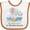 White and Orange, variant on Inktastic My Titi Loves Me to the Moon and Back Elephant Family Boys or Girls Baby Bib
