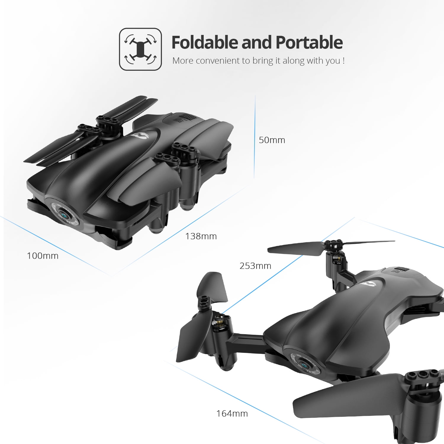 Holy Stone hs165 GPS ドローン HS165 Palm-Size 2K GPS Drone