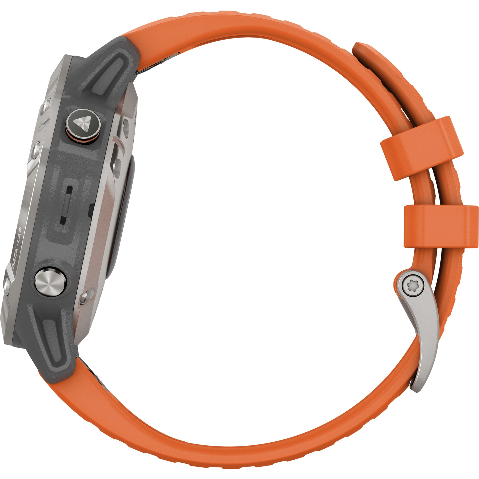 Garmin fēnix® 6 - Pro and Sapphire Editions - Titanium with Ember Orange Band - image 3 of 11